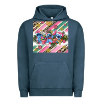 Pigment Midnight Navy pink stitch  christmas Urban Hoodie - AdoDesignShop