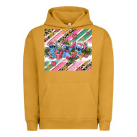 Pigment Peanut Butter pink stitch  christmas Urban Hoodie - AdoDesignShop