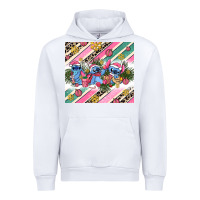 White pink stitch  christmas Urban Hoodie - AdoDesignShop