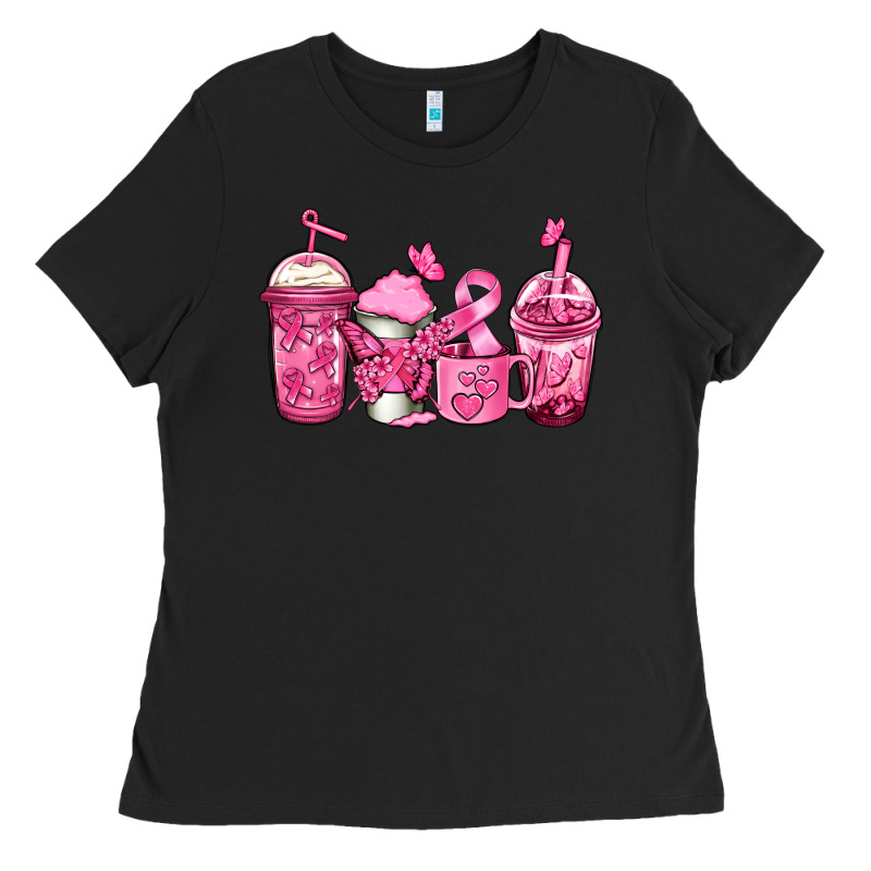 Breast Cancer Coffee Ladies Tee by Jasminsmagicworld | Teevron