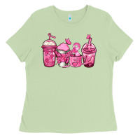 Matcha breast cancer coffee Ladies Tee - Jasminsmagicworld