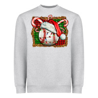Heather Grey baseball christmas Heavyweight Sweatshirt - FaDigitalArtStudio