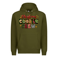 Army Green Christmas cookie crew Premium Hoodie - FaDigitalArtStudio