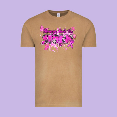 Stronger Than The Storm Cancer Awareness Vintage Tee Designed By Howdyjamesfarm