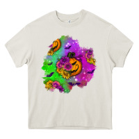 Cream halloween patch 1 Heavy Core Tee - BundleAndBundleShop