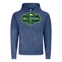 Vintage Denim Hot Springs National Park Arkansas Nature Bear Hike Outdoors Vintage Hoodie - lanVoArt