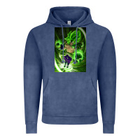 Vintage Denim legendary broly supersaiyajin poster travel Vintage Hoodie - lanVoArt