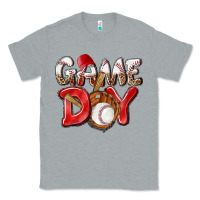 Heather Grey Game day Baseball Classic Tee - NancyCooperArtShop
