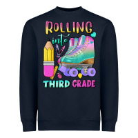 Navy rolling into third grade Heavyweight Sweatshirt - BundleAndBundleShop