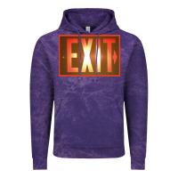 Cloud Purple exit sign   hippie Vintage Hoodie - lanVoArt