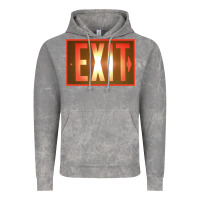 Cloud Rock exit sign   hippie Vintage Hoodie - lanVoArt