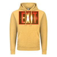 Vintage Mustard exit sign   hippie Vintage Hoodie - lanVoArt