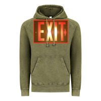 Vintage Olive exit sign   hippie Vintage Hoodie - lanVoArt