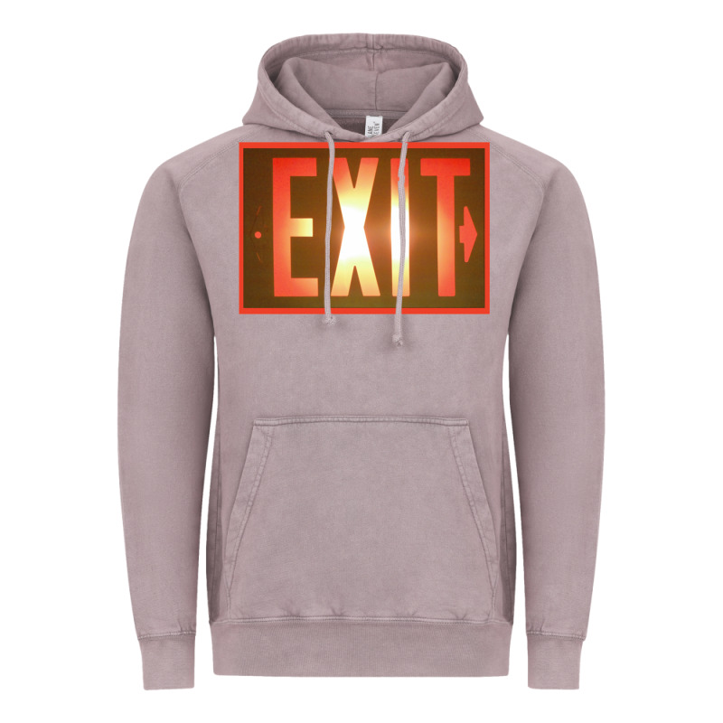 Exit Sign   Hippie Vintage Hoodie by lanVoArt | Teevron