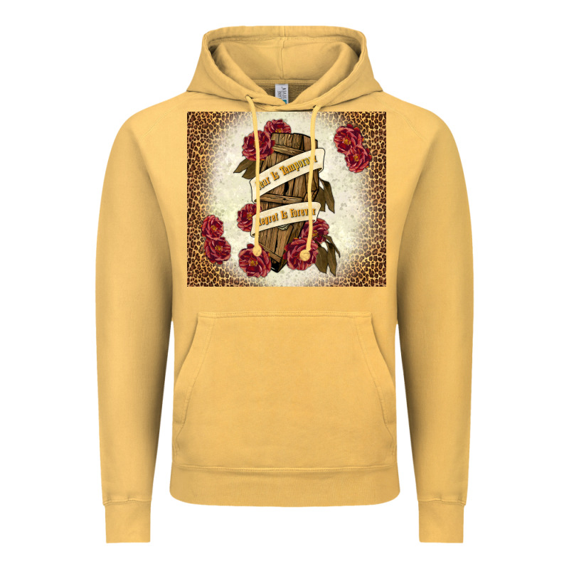 Fear Is Temporary Regret Is Forever Vintage Hoodie by TumblerDesignByShophia | Teevron