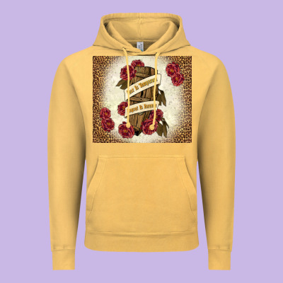 Fear Is Temporary Regret Is Forever Vintage Hoodie Designed By Tumblerdesignbyshophia