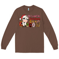 Chestnut all want for christmas is a cow Long Sleeve Tee - CowGirlArtShop