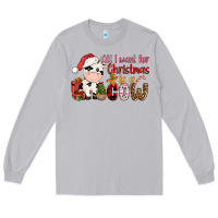 Moon Dust all want for christmas is a cow Long Sleeve Tee - CowGirlArtShop