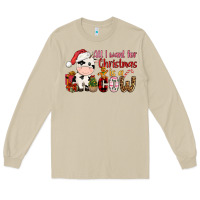 Mushroom all want for christmas is a cow Long Sleeve Tee - CowGirlArtShop