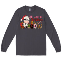Smoke all want for christmas is a cow Long Sleeve Tee - CowGirlArtShop