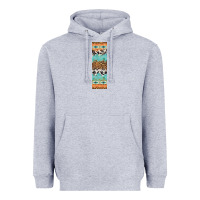 Heather Grey fall pattern Heavyweight Hoodie - Artiststas