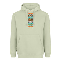 Matcha fall pattern Heavyweight Hoodie - Artiststas