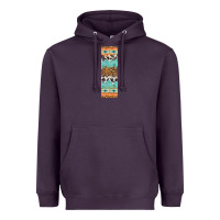Plum fall pattern Heavyweight Hoodie - Artiststas