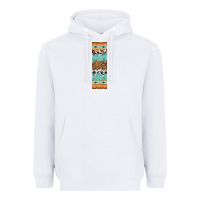 White fall pattern Heavyweight Hoodie - Artiststas