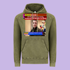 Daniel Larson Monitoring The Situation   Vintage Vintage Hoodie Designed By Lanvoart