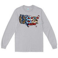 Moon Dust usa american flag background Long Sleeve Tee - Jasminsmagicworld