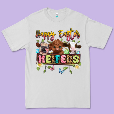 Happy Easter Heifers Premium Tee Designed By Artiststas