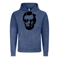 Vintage Denim cool abe lincoln with aviator sunglasses black Vintage Hoodie - lanVoArt