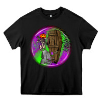 Black halloween round earrings 1 Heavy Core Tee - BundleAndBundleShop