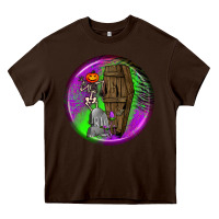 Chocolate Brown halloween round earrings 1 Heavy Core Tee - BundleAndBundleShop