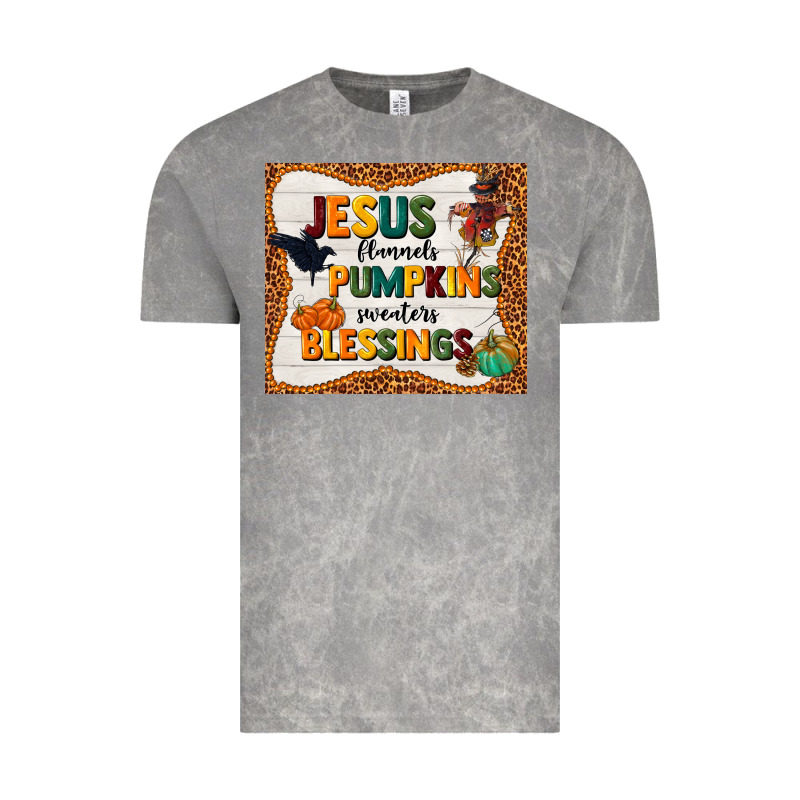 Jesus Flannel's Pumpkins Blessings Vintage Tee by TumblerDesignByShophia | Teevron