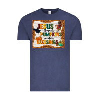 Vintage Denim jesus flannel's pumpkins blessings Vintage Tee - TumblerDesignByShophia