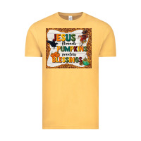 Vintage Mustard jesus flannel's pumpkins blessings Vintage Tee - TumblerDesignByShophia