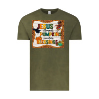 Vintage Olive jesus flannel's pumpkins blessings Vintage Tee - TumblerDesignByShophia
