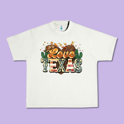 Love Texas 4th Of July Urban Heavy Tee Designed By Howdyjamesfarm
