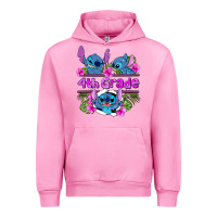 Fuchsia Pink preview flower stitch  4th grade Urban Hoodie - AdoDesignShop
