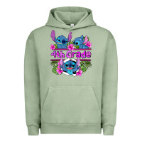 Pigment Oil Green preview flower stitch  4th grade Urban Hoodie - AdoDesignShop