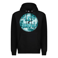 Black let it snow Premium Hoodie - FaDigitalArtStudio