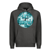 Charcoal Heather let it snow Premium Hoodie - FaDigitalArtStudio