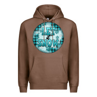 Chestnut let it snow Premium Hoodie - FaDigitalArtStudio