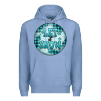 Colony Blue let it snow Premium Hoodie - FaDigitalArtStudio