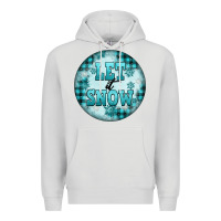 Dove Grey let it snow Premium Hoodie - FaDigitalArtStudio