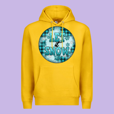 Let It Snow Premium Hoodie Designed By Fadigitalartstudio