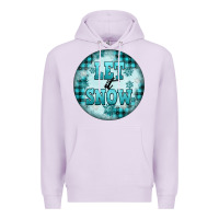 Lilac let it snow Premium Hoodie - FaDigitalArtStudio