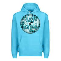 Ocean Blue let it snow Premium Hoodie - FaDigitalArtStudio