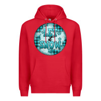 Red let it snow Premium Hoodie - FaDigitalArtStudio